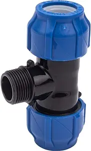 Тройник компрессионный переходной 20мм x ½&quot;н x 20мм Valfex 1210022001220, 3