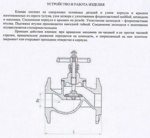 Вентиль запорно-регулирующий фланцевый Ду25 Ру16 Ci 15кч19п 05.01.0000250