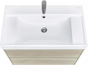 Тумба-умывальник подвесная Roca Ona 80 дуб светлый A857630512+ZRU9307562 Тумба-умывальник подвесная Roca Ona 80 дуб светлый A857630512+ZRU9307562, 3