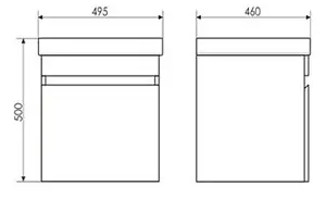 Тумба-умывальник подвесная Comforty Диана 50 белый Тумба-умывальник подвесная Comforty Диана 50 белый, 2
