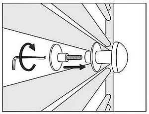 Крючок белый Terma Grip TGWBI010, 4