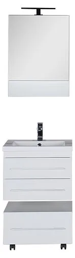 Шкаф-зеркало Aquanet Нота 58 L белый 00165370