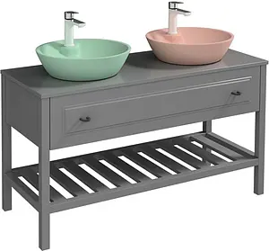 Тумба-умывальник напольная ISVEA Terra 120 серый 21TRS085120I+ Тумба-умывальник напольная ISVEA Terra 120 серый 21TRS085120I+, 1