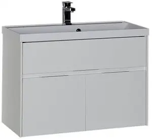 Тумба-умывальник Aquanet Латина 90 белый 00179449+00179396 Тумба-умывальник Aquanet Латина 90 белый 00179449+00179396, 1