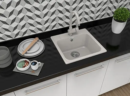Мойка кухонная GranFest Quarz GF-Z48 черный