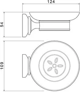 Мыльница Aquatek Классик хром AQ4503CR Мыльница Aquatek Классик хром AQ4503CR, 2