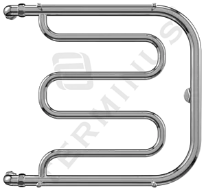 Полотенцесушитель водяной Terminus Фокстрот AISI 32х2 500х600 полированная сталь 4620768881299, 1