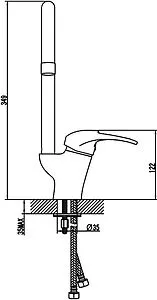 Смеситель для кухни Damixa Loop хром 530000000 Смеситель для кухни Damixa Loop хром 530000000, 2