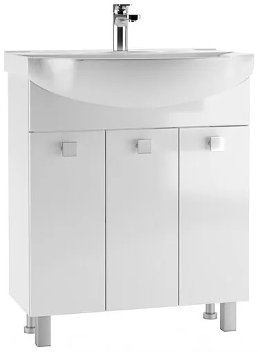 Тумба-умывальник напольная Айсберг Мега 85 белый DM4602T+4620008197456