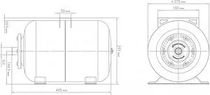 Гидроаккумулятор Джилекс Г 24 «ХИТ» 8 бар 7107 Гидроаккумулятор Джилекс Г 24 «ХИТ» 8 бар 7107, 2