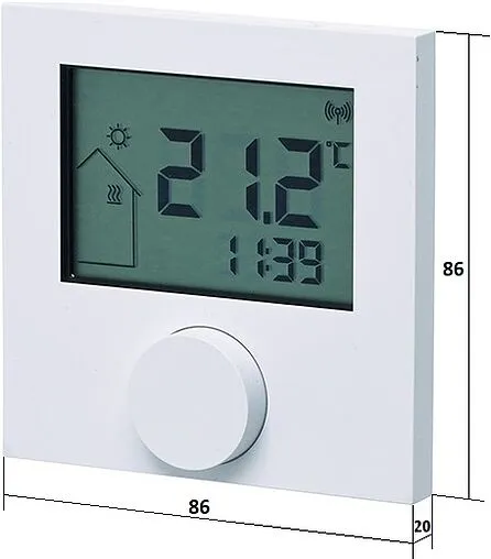 Беспроводной комнатный терморегулятор с выносным датчиком TECEfloor RTF-D белый 77420033