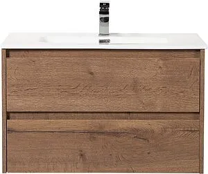 Тумба под умывальник подвесной BelBagno KRAFT 90 Rovere Tabacco KRAFT-900-2C-SO-RT, 1