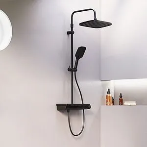 Душевая система с термостатом для ванны Damixa Gala чёрный матовый 953760300 Душевая система с термостатом для ванны Damixa Gala чёрный матовый 953760300, 3