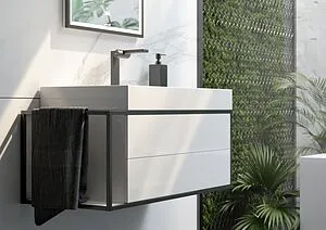 Тумба под умывальник подвесная Clarberg Logic T8/R белый LOG0108R Тумба под умывальник подвесная Clarberg Logic T8/R белый LOG0108R, 4