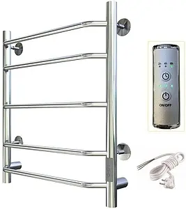 Полотенцесушитель электрический лесенка Тругор Браво Пэк сп 3 60х50 32 мм полированная сталь Полотенцесушитель электрический лесенка Тругор Браво Пэк сп 3 60х50 32 мм полированная сталь, 3