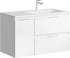 Тумба под умывальник подвесная Aqwella Accent 90 белый ACC0109RW, 1