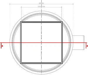 Трап горизонтальный Set Pestan Confluo Standart Ceramic 1 150x150мм 13000085 Трап горизонтальный Set Pestan Confluo Standart Ceramic 1 150x150мм 13000085, 4