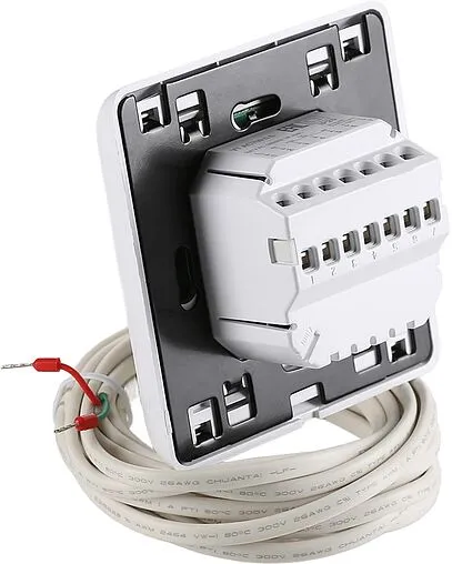 Проводной комнатный терморегулятор НО/НЗ 230В Valtec белый VT.AC709.0.0