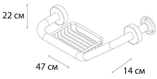 Поручень Fixsen Hotel хром FX-31018