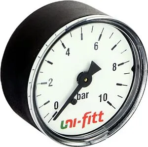 Манометр аксиальный Uni-fitt 50мм 10 бар ¼&quot; 300D3020, 1