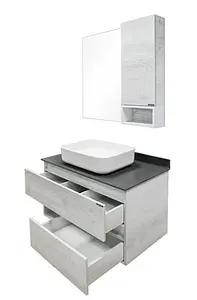 Тумба-умывальник подвесная Comforty Прага 90 дуб белый/серый 00-00006956CF Тумба-умывальник подвесная Comforty Прага 90 дуб белый/серый 00-00006956CF, 4