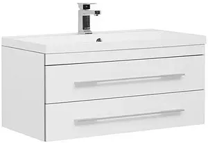 Тумба-умывальник подвесная Aquanet Верона 90 белый 00172335+00158756 Тумба-умывальник подвесная Aquanet Верона 90 белый 00172335+00158756, 1