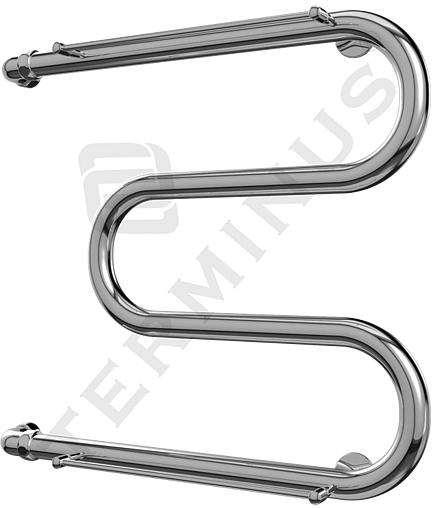 Полотенцесушитель водяной Terminus М-образный с/п AISI 32х2 600х500 полированная сталь 4620768880391