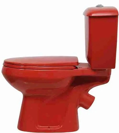 Унитаз-компакт Оскольская керамика Элисса-Антивсплеск стандарт красный 43360110202