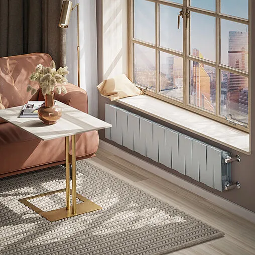 Радиатор биметаллический 18 секций Royal Thermo PianoForte 200 Silver Satin RTPS3020018