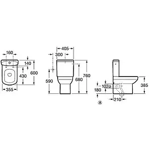 Бачок для унитаза Roca Dama Senso Compacto белый 34151B000 Бачок для унитаза Roca Dama Senso Compacto белый 34151B000, 3