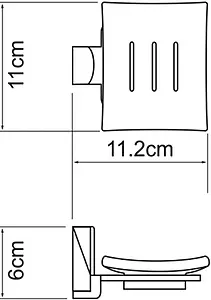 Мыльница Wasserkraft Leine хром/белый 5029WHITE Мыльница Wasserkraft Leine хром/белый 5029WHITE, 3