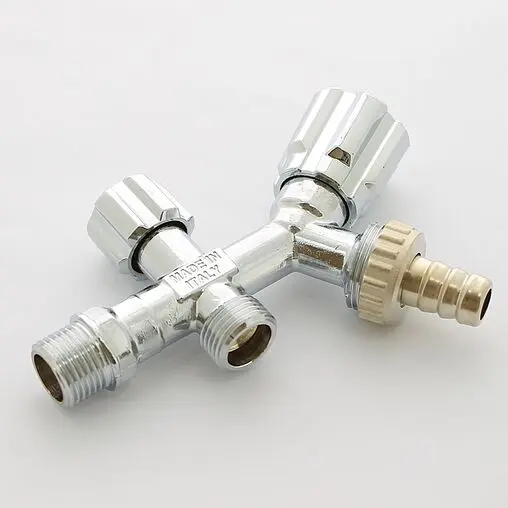 Вентиль регулирующий комбинированный ½"н x ½"н x ¾"н/ш хром Uni-fitt 188A2900