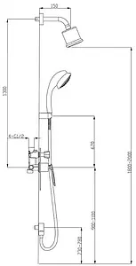 Душевая система со смесителем для душа Timo Helmi белый/хром SX-4059/00-16SM, 2