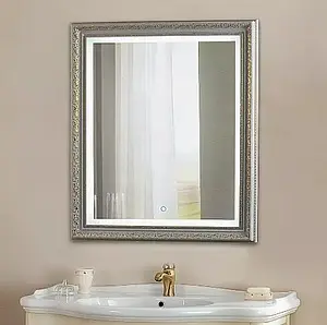 Зеркало с подсветкой Continent Verona Led 63 серебро ЗЛП25, 2