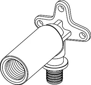 Водорозетка аксиальная удлиненная 16мм x ½&quot;в TECEflex 708614, 2