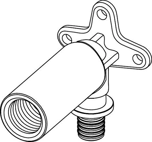 Водорозетка аксиальная удлиненная 16мм x ½&quot;в TECEflex 708614