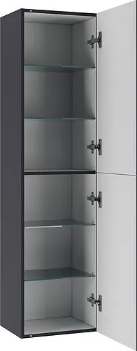 Шкаф-пенал подвесной Домино Graffo 40 графит матовый DGr2102P