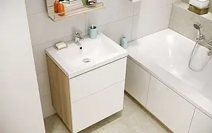 Тумба-умывальник Cersanit Smart 60 белый/ясень B-SU-SMA-CA60/Wh+S-UM-CAR60/1-w, 5