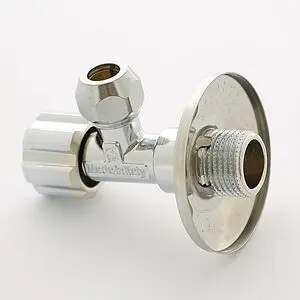 Вентиль регулирующий угловой ½"н x ⅜"н x 10ц хром Uni-fitt 186A2500 Вентиль регулирующий угловой ½"н x ⅜"н x 10ц хром Uni-fitt 186A2500, 5