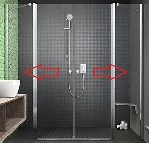 Комплект неподвижных сегментов 670мм прозрачное стекло Radaway EOS II DWD 670 3799670-01-01, 1