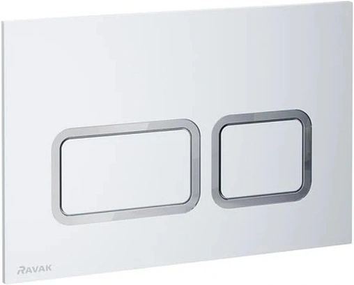 Клавиша смыва для унитаза Ravak TWIN Flat X01739 сатин