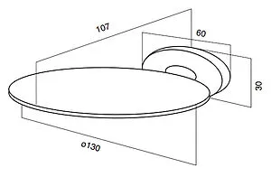 Мыльница Am.Pm Awe хром A1534200 Мыльница Am.Pm Awe хром A1534200, 2