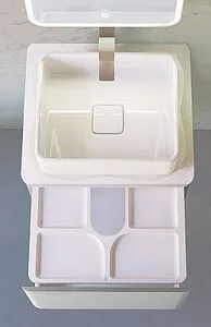 Тумба-умывальник подвесная Jorno Pastel 58 французский серый Pas.01.58/P/GR+MLN-7050H Тумба-умывальник подвесная Jorno Pastel 58 французский серый Pas.01.58/P/GR+MLN-7050H, 5