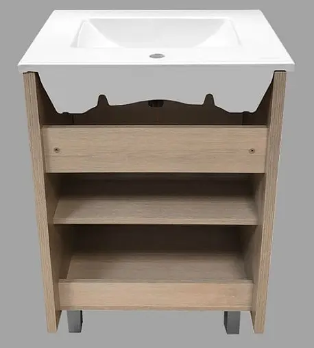 Тумба-умывальник напольная Comforty Тулуза 60Д белый/сосна лоредо 00003129012CF