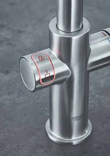 Смеситель для кухни с фильтром и встроенным нагревом воды Grohe Red II Duo суперсталь 30325DC1 Смеситель для кухни с фильтром и встроенным нагревом воды Grohe Red II Duo суперсталь 30325DC1
