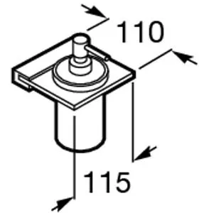 Дозатор для жидкого мыла Roca Nuova хром 816522001, 2