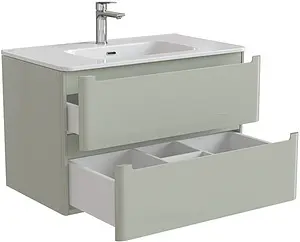 Тумба-умывальник подвесная IDDIS Edifice 80 фисташково-серый EDI80G0i95+0108000i28, 5