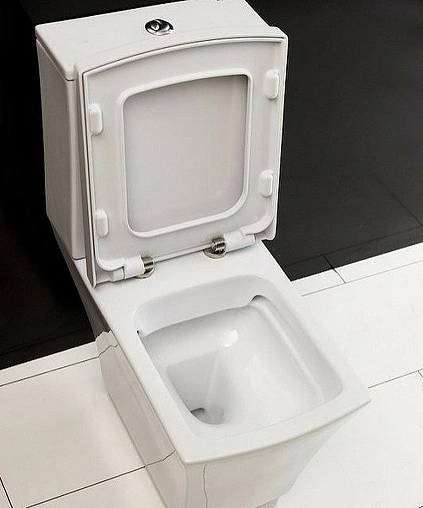 Унитаз-компакт безободковый BelBagno Regina белый BB104CP+BB104T