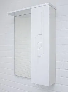 Шкаф-зеркало Айсберг Лилия 50 R белый DA2005HZ, 5