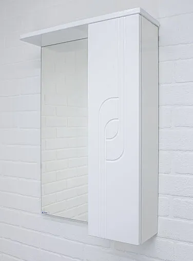 Шкаф-зеркало Айсберг Лилия 50 R белый DA2005HZ